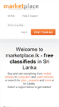 Mobile Screenshot of marketplace.lk