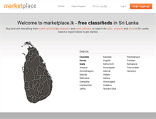 Tablet Screenshot of marketplace.lk